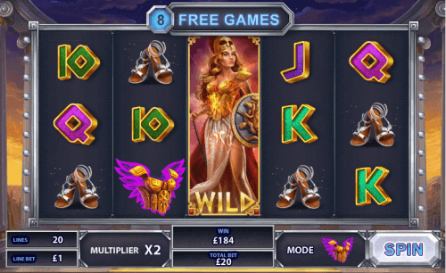 Goddess of Wisdom free game wild reel feature