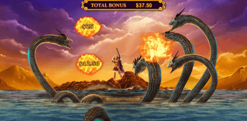 Slay the Hydra for a bonus. Use 50 free spins from William Hill Casino Club's sign up offer for new UK players.