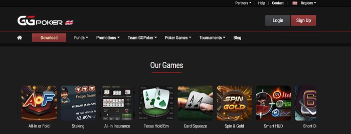 GG Poker Games