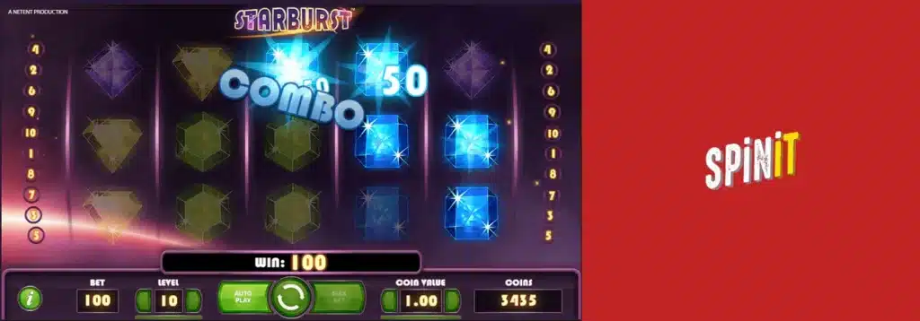 200 Starburst free spins at CasinoSpinit